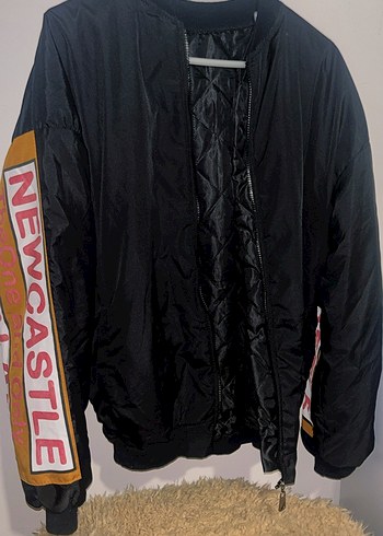 Sırt ve Kol Baskılı Bomber Ceket - Görsel 3