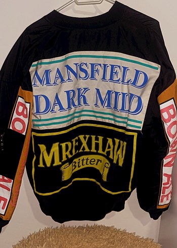 Sırt ve Kol Baskılı Bomber Ceket - Görsel 2