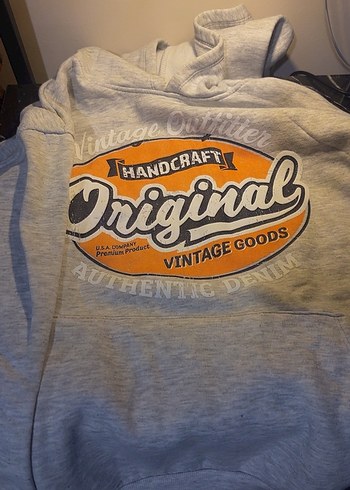 Baskılı Gri Sweatshirt - Görsel 2