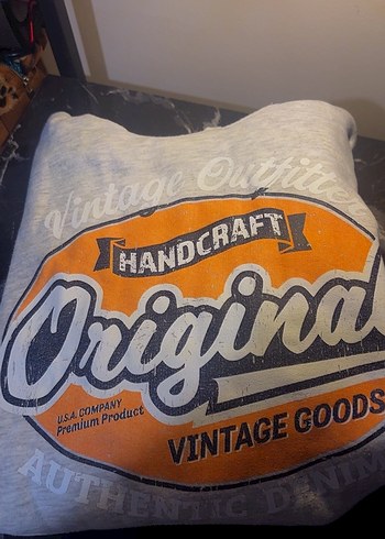 Baskılı Gri Sweatshirt - Görsel 4