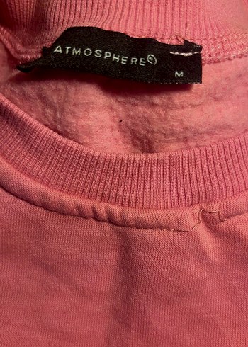Pembe Kadın Sweatshirt Uzun Kollu - Görsel 3