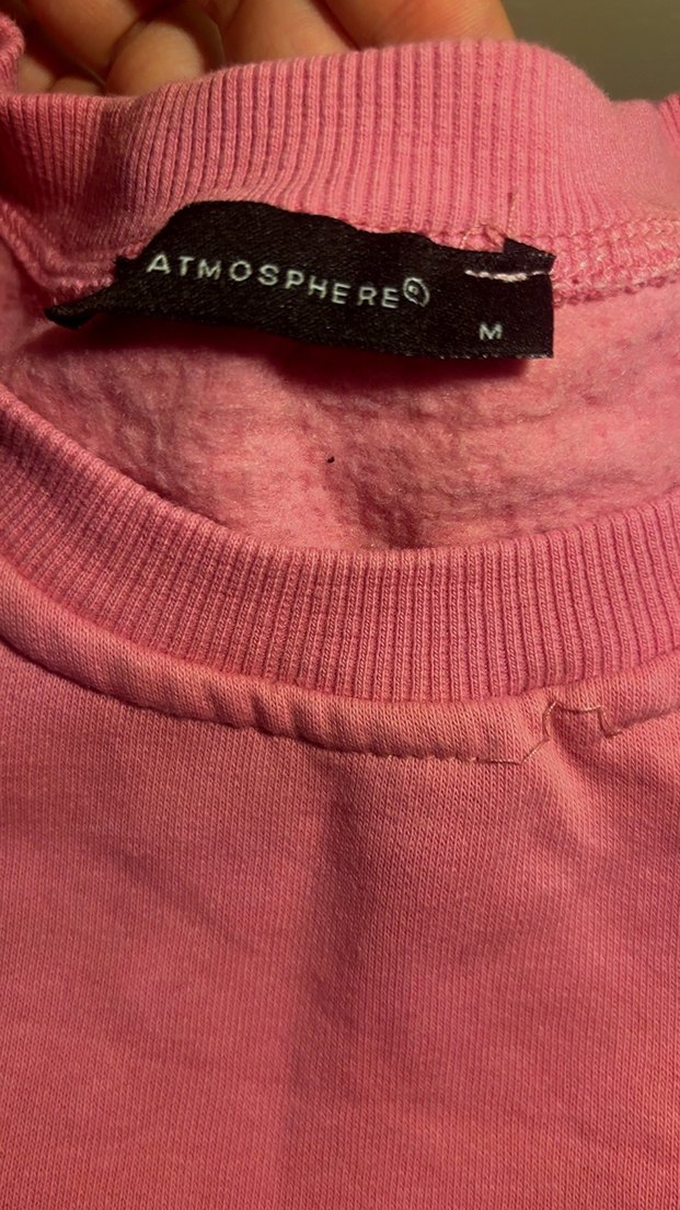 Pembe Kadın Sweatshirt Uzun Kollu - Görsel 3