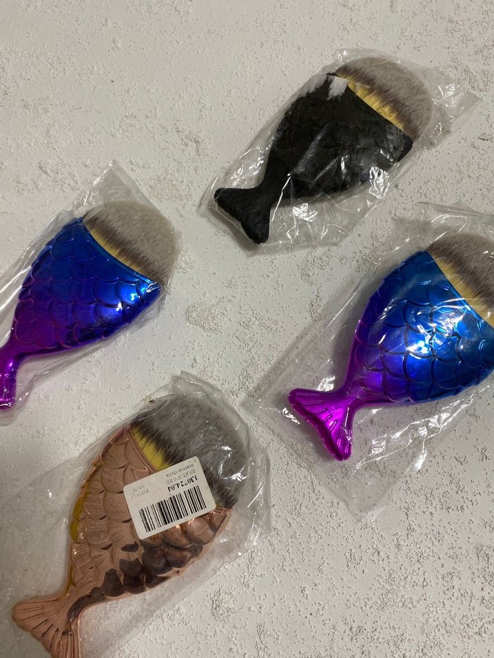 SATILDI. Denizkızı Makyaj Fırçası (Rose Gold) - Görsel 3