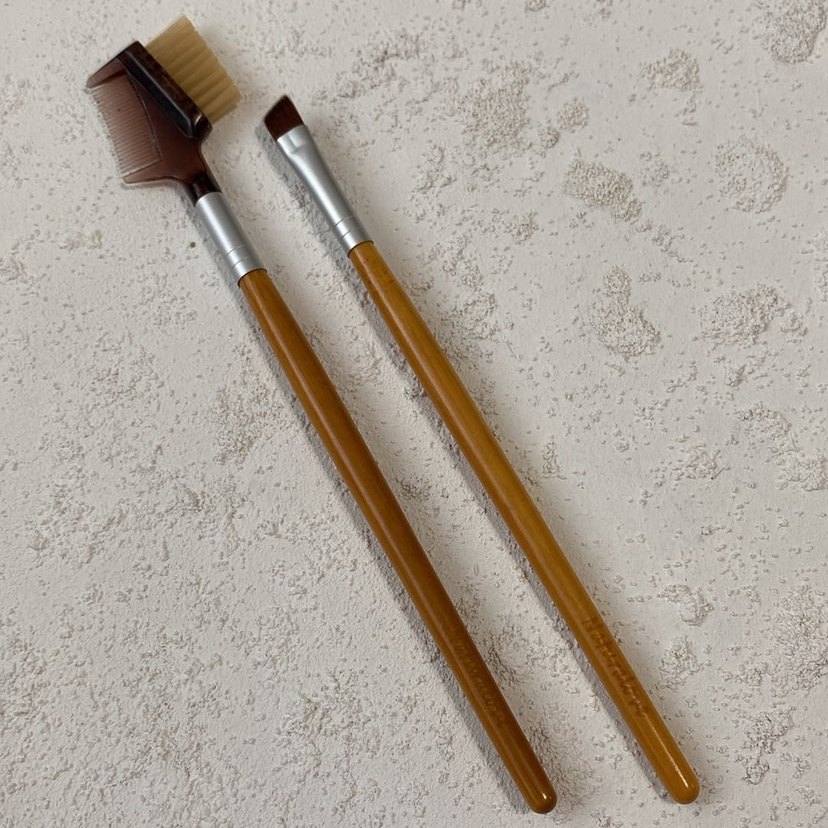 Naturalove Ahşap Saplı Göz Makyajı Fırçaları (2 Adet) - Görsel 3