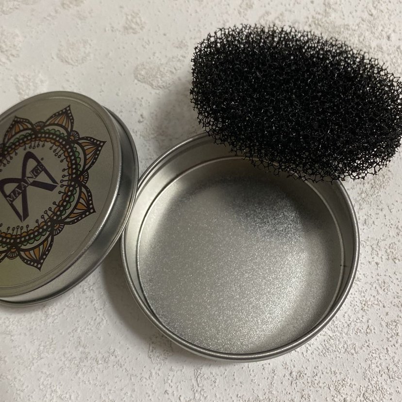 Maange Süngerli Metal Makyaj Fırçası Temizleme Kutusu - Görsel 4