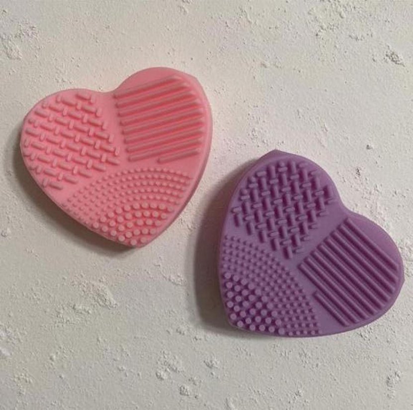 Silikon Makyaj Fırçası Yıkama Aparatı (Lila) - Görsel 2