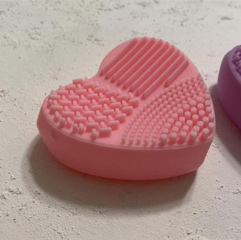 Silikon Makyaj Fırçası Yıkama Aparatı (Lila) - Görsel 5