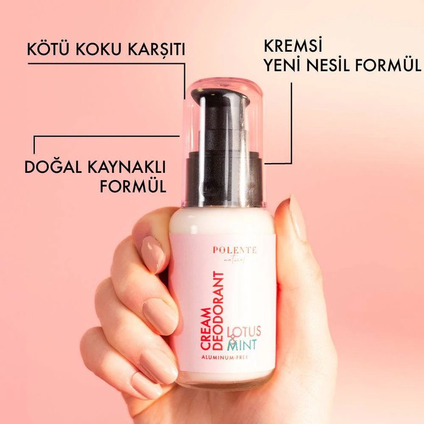 Polente Natural Lotus&Mint Krem Deodorant 50 ML 1 ADET - Görsel 2