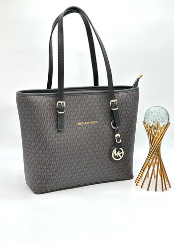 Michael Kors Gri Deri Kadın Çanta