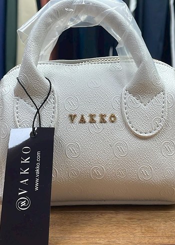 Vakko Beyaz Deri Kadın Çanta