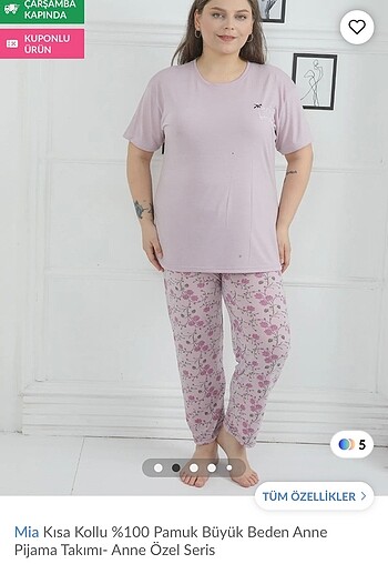 Anne beden pijama takımı