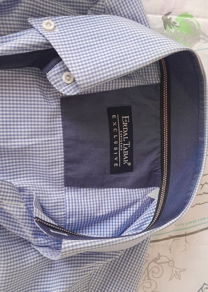 Mavi kareli gömlek - Görsel 3