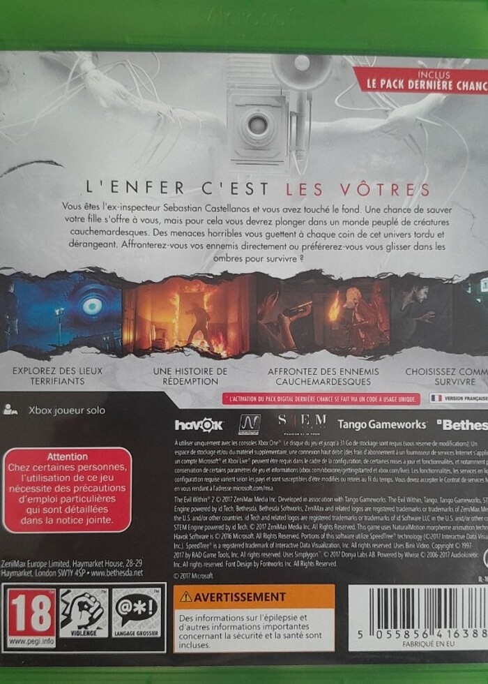 XBOX ONE - THE EVIL WITHIN 2 OYUN  - Görsel 2