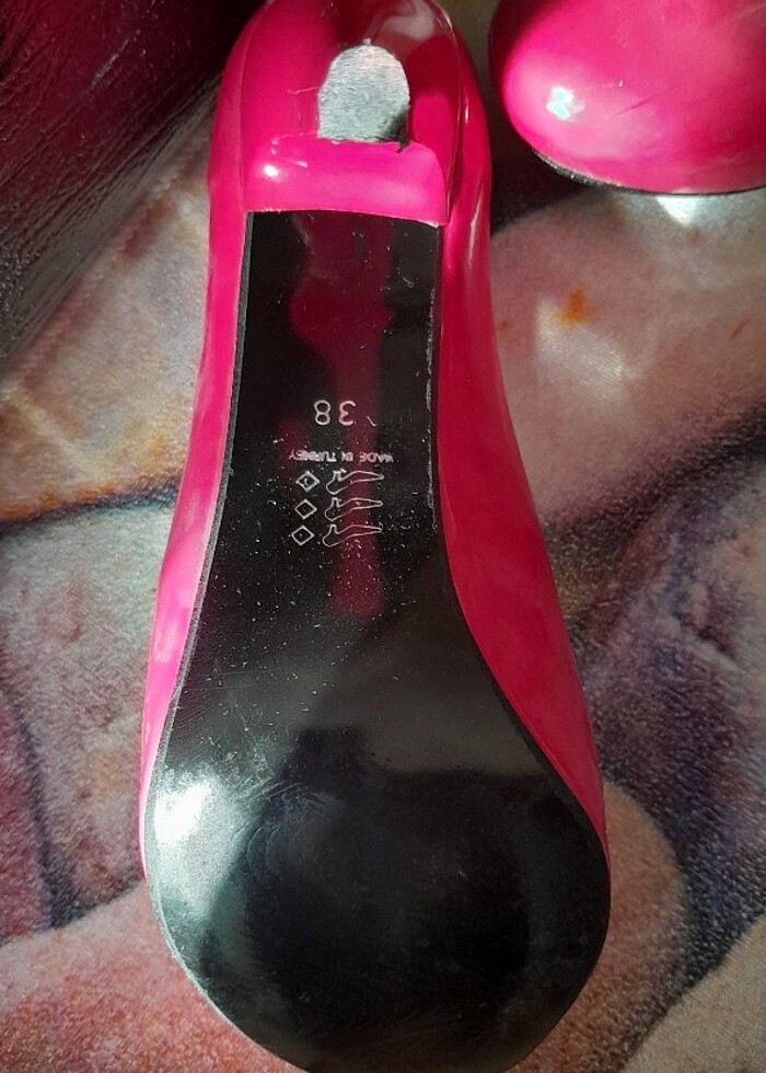 PEMBE TOPUKLU AYAKKABI - Görsel 4