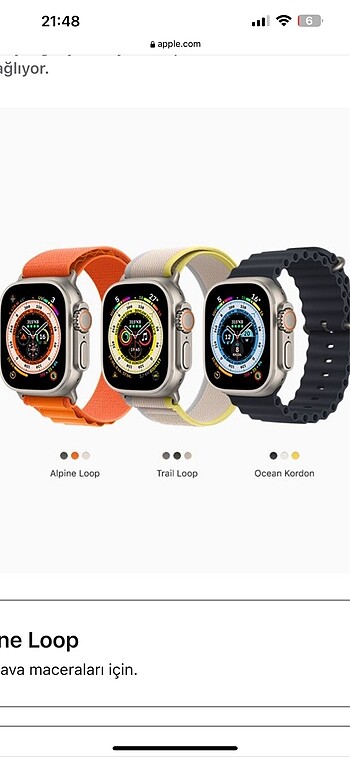 Apple watch 49Mm titanyum kasa