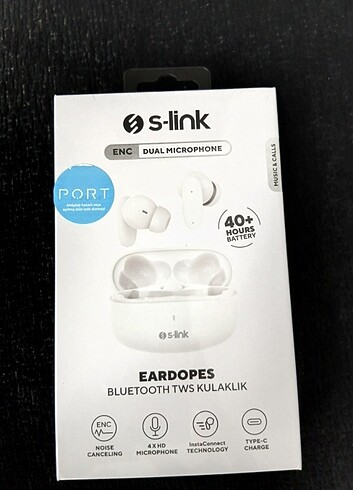 Beyaz Bluetooth kulaklık 