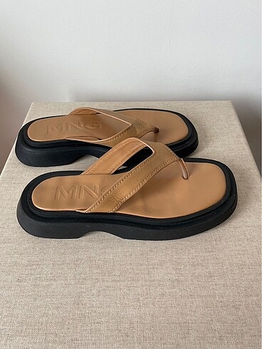 37 Beden camel Renk Mango Platform Terlik
