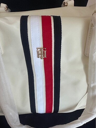 Beden Tommy Hilfiger poppy tote bag kadın
