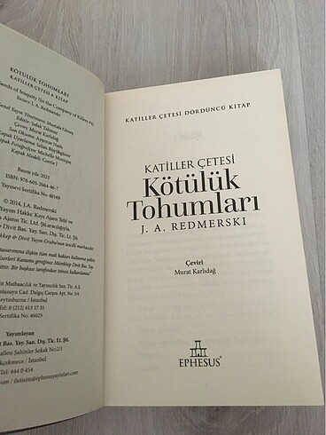  katiller çetesi dördüncü kitap kötülük tohumları