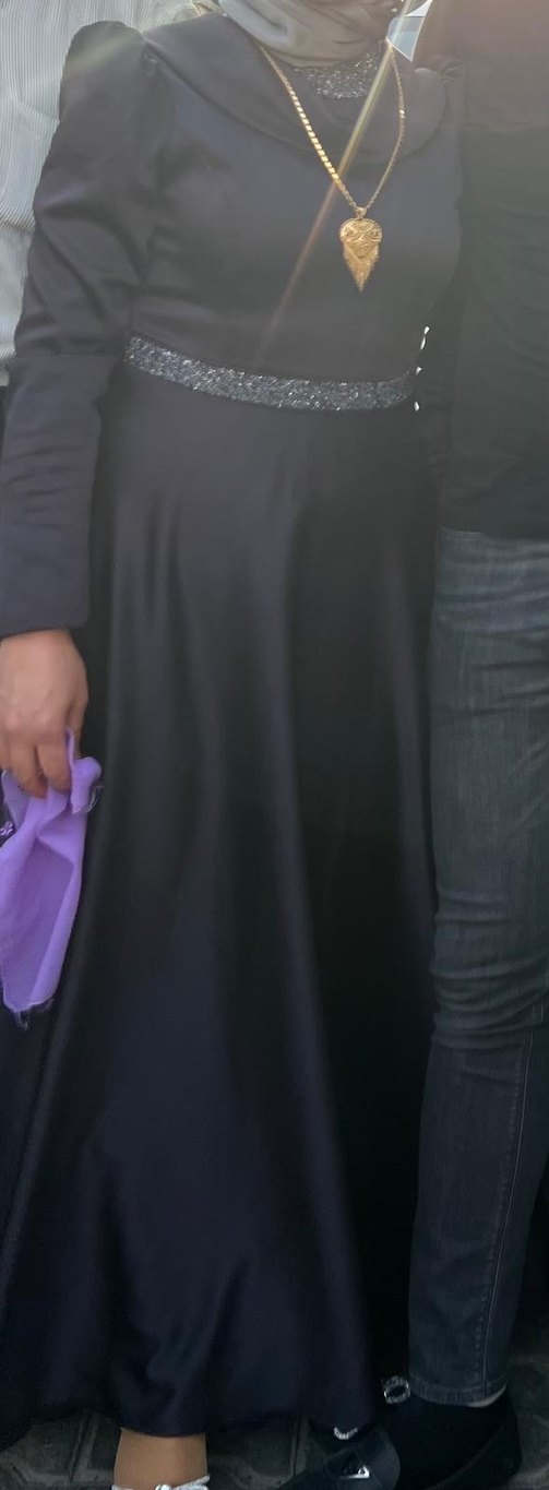 Uzun Mor Gotik Düğün Elbisesi - Görsel 2