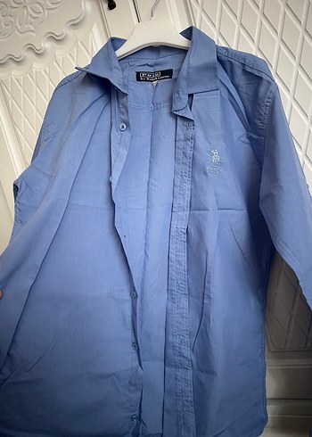 Mavi Keten Uzun Kollu Erkek Gömlek - Görsel 2