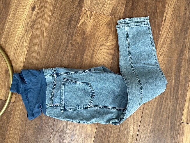 40 Beden mavi Renk Hamile Pantolonu Jean