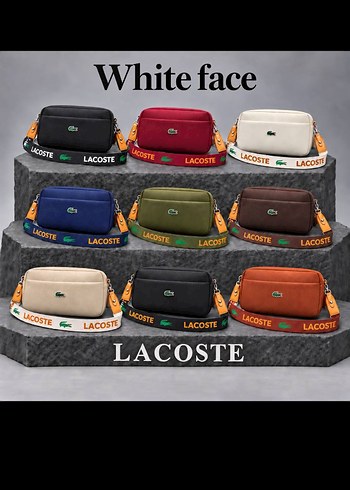 Lacoste Beyaz Yuzeyli Sik Capraz Canta