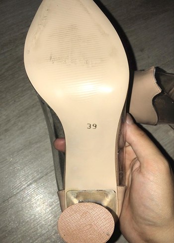 39 Beden Parlak Taşlı Abiye Ayakkabı