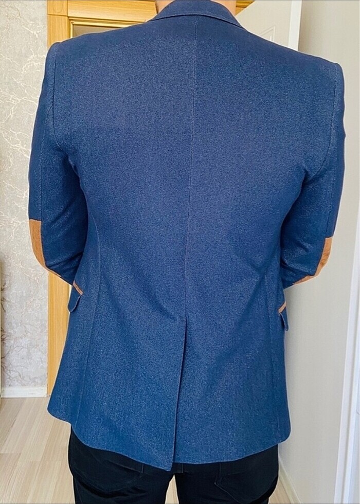 Lacivert ceket - Görsel 3