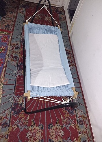 Çocuk salancak ahşap bebek hamağı 