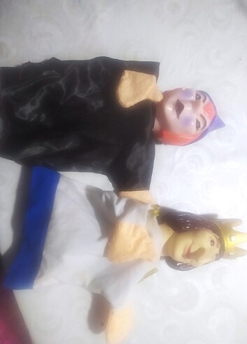 Oyuncak el  masal kahramanlari kuklalar çok eğlenceli  - Görsel 4