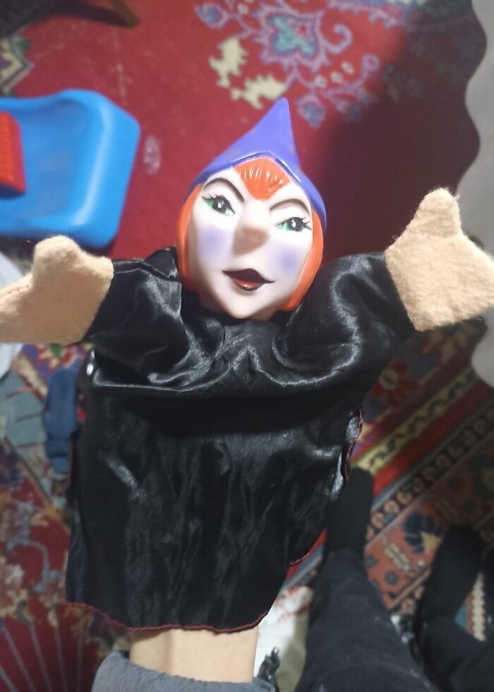 Oyuncak el  masal kahramanlari kuklalar çok eğlenceli  - Görsel 3