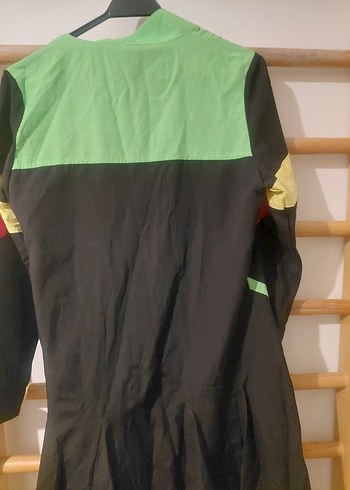 Renkli Avant-Garde Uzun bol kesm Ceketi - Görsel 5