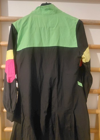 Renkli Avant-Garde Uzun bol kesm Ceketi - Görsel 6