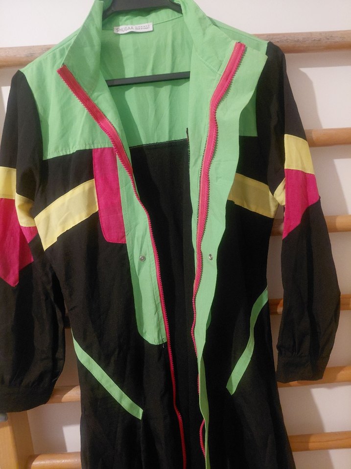 Renkli Avant-Garde Uzun bol kesm Ceketi - Görsel 3