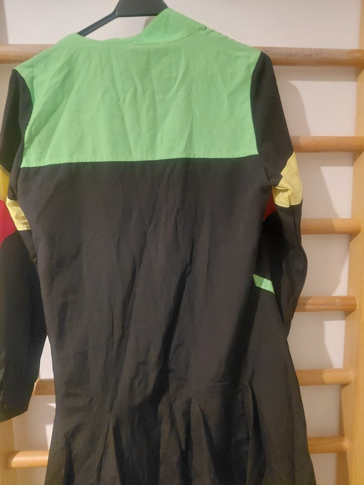 Renkli Avant-Garde Uzun bol kesm Ceketi - Görsel 5