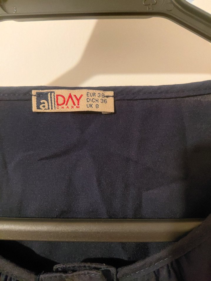 Düğmeli Gri Bluzu - Görsel 3