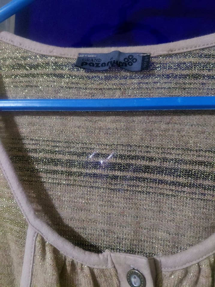 Bej Düğmeli Uzun Kollu Kadın Hırka - Görsel 4