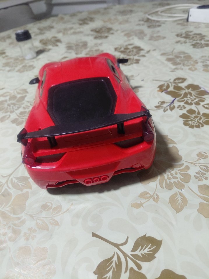 Koyu Kırmızı Oyuncak Spor Araba - Görsel 3