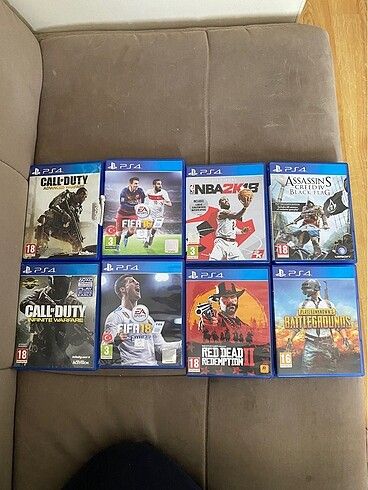 8 adet playstation 4 oyunu