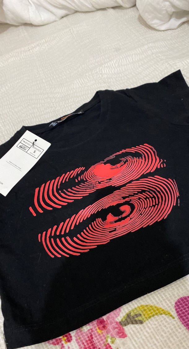 Siyah baskılı crop - Görsel 2