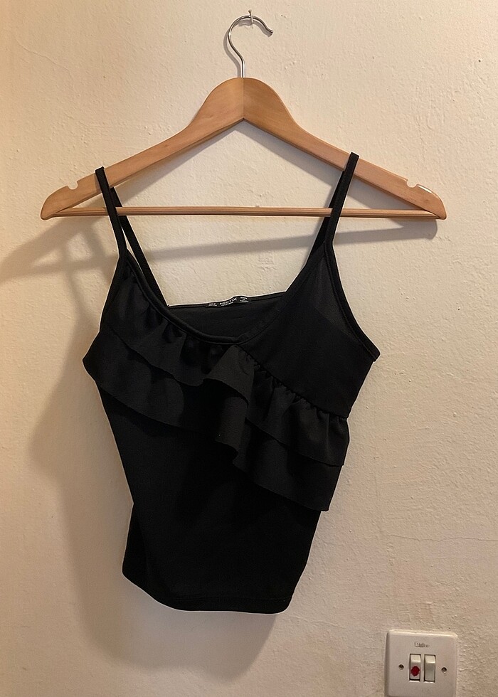 Siyah bluz askılı - Görsel 2