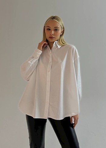 Kadın Beyaz Gömlek - Görsel 2