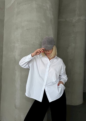 Kadın Beyaz Gömlek - Görsel 5