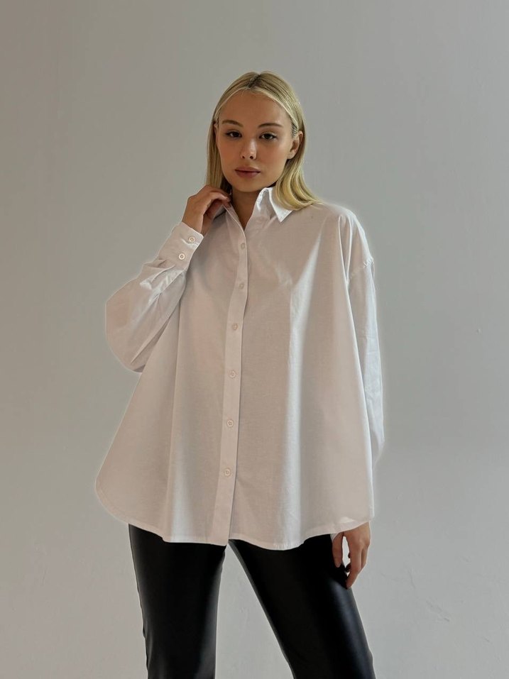 Kadın Beyaz Gömlek - Görsel 2