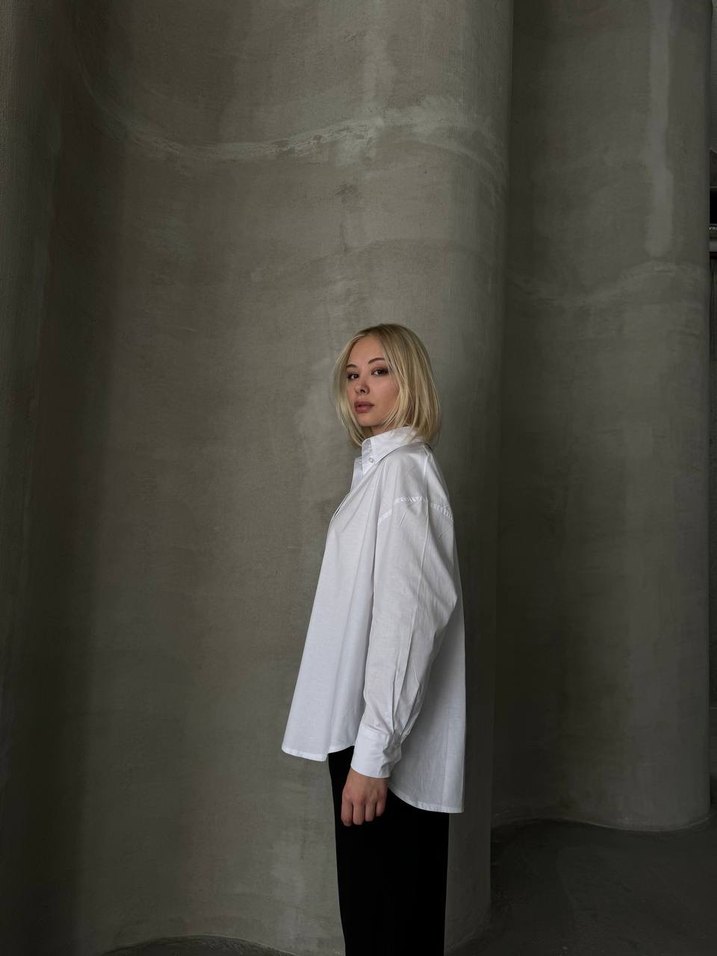 Kadın Beyaz Gömlek - Görsel 4