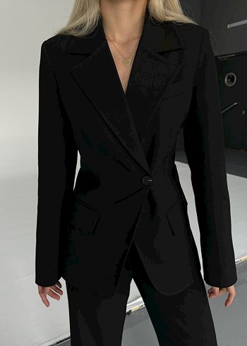 Siyah Kadın Takım Elbise - Görsel 4