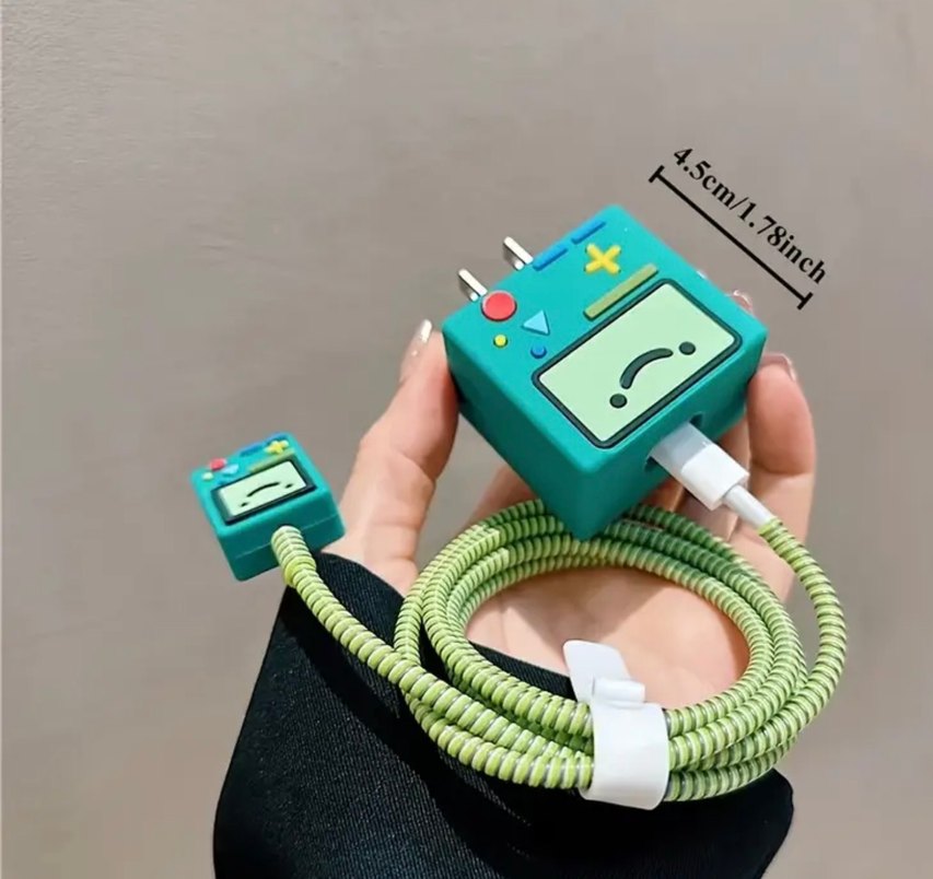 Renkli Yeşil Şarj Kablosu Koruyucu - Görsel 2