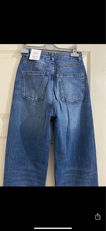 32 Beden Zara Etiketli Yüksek Bel Wide Leg Jean