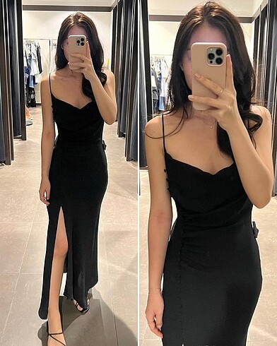 Zara Etiketli Kamisol Elbise
